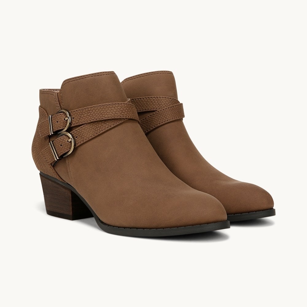 LifeStride Blaire Brown Ankle Boots